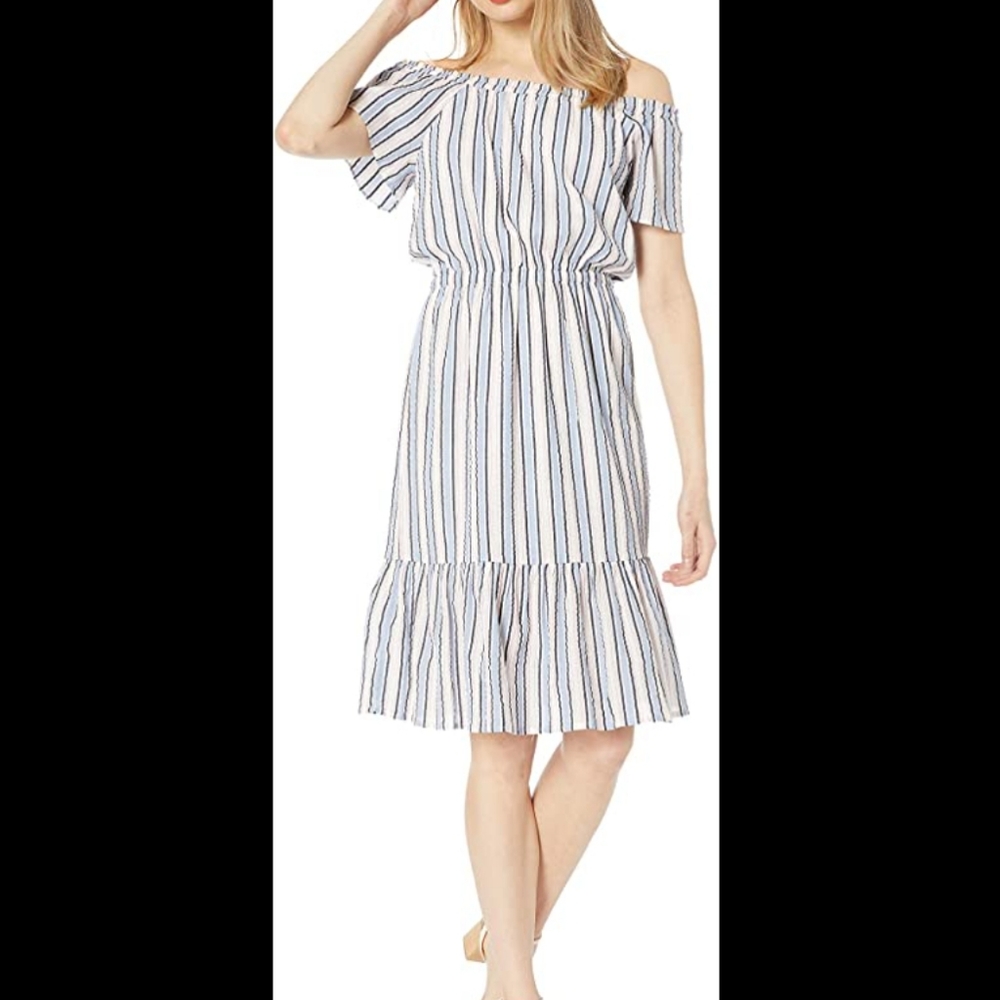 J. Crew Mercantile off-the-shoulder dress